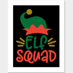 Elf Squad funny matching family christmas gift for men women and kids Posters and Art